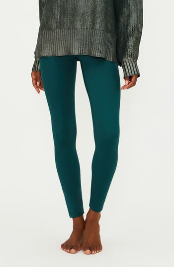 Beach Riot Piper Shine Legging In Pine In Green