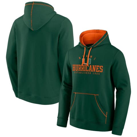Men's Fanatics Green Miami Hurricanes Toppler Fleece Pullover Hoodie