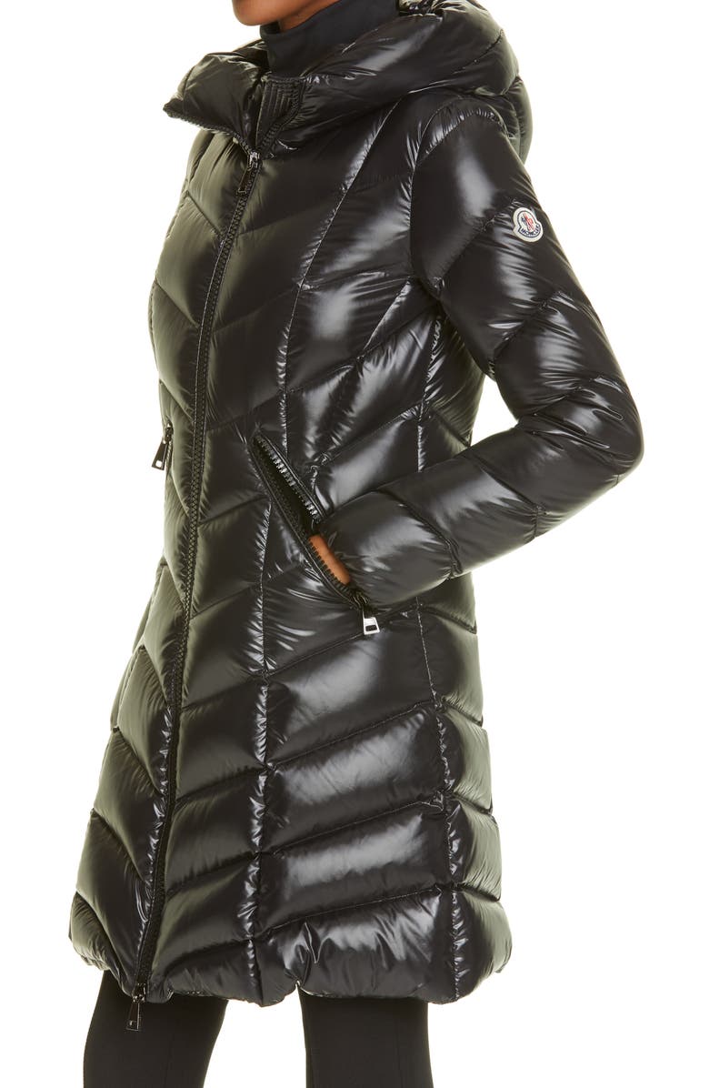 Moncler Marus Quilted 750 Fill Power Down Hooded Puffer Coat, Alternate, color, Black