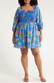 SUGARLIPS Sunlit Floral Niko Smocked Dress
