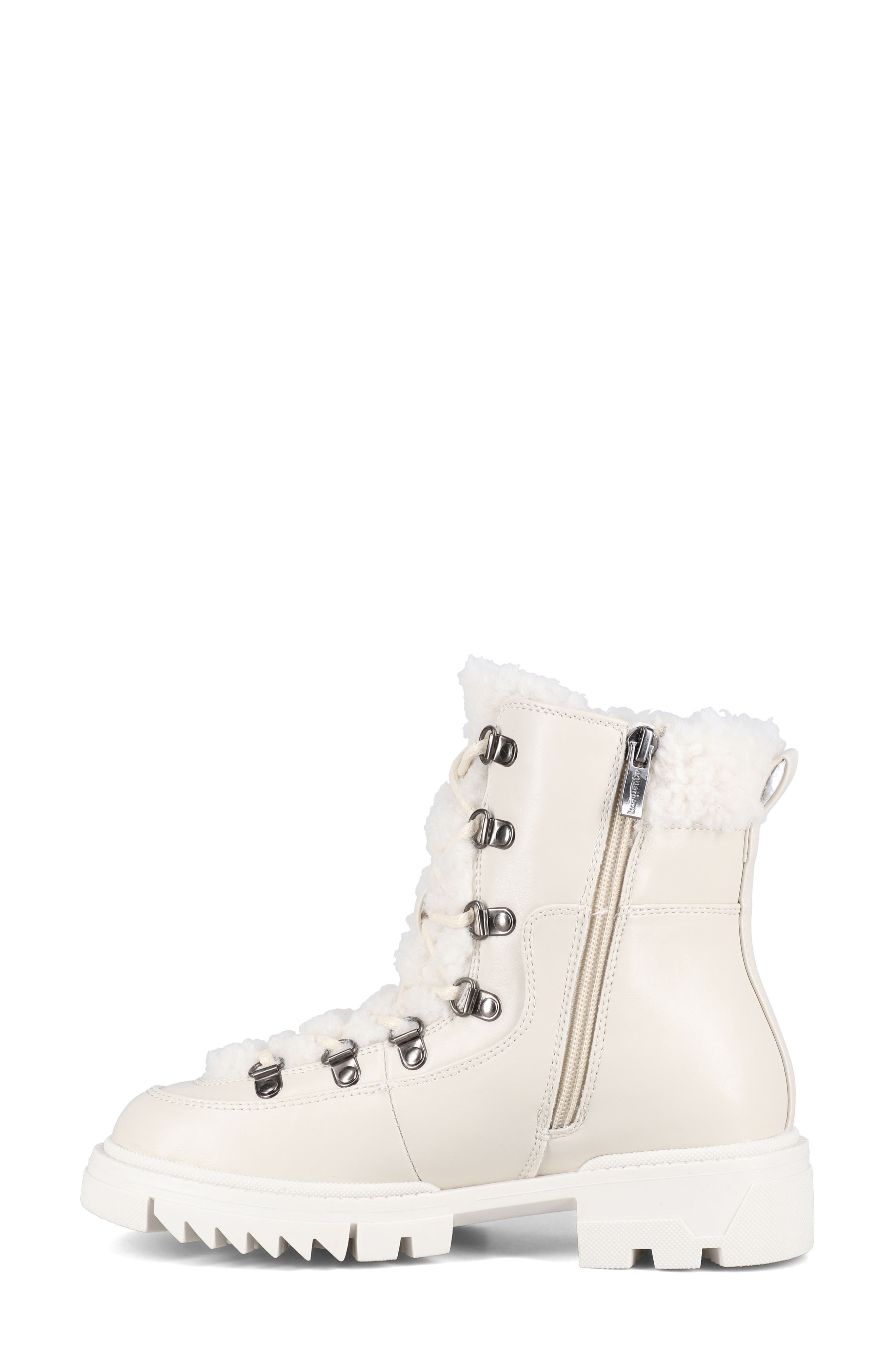 AQUATHERM BY SANTANA CANADA Nessa Faux Fur Lug Sole Boot, Alternate, color, White