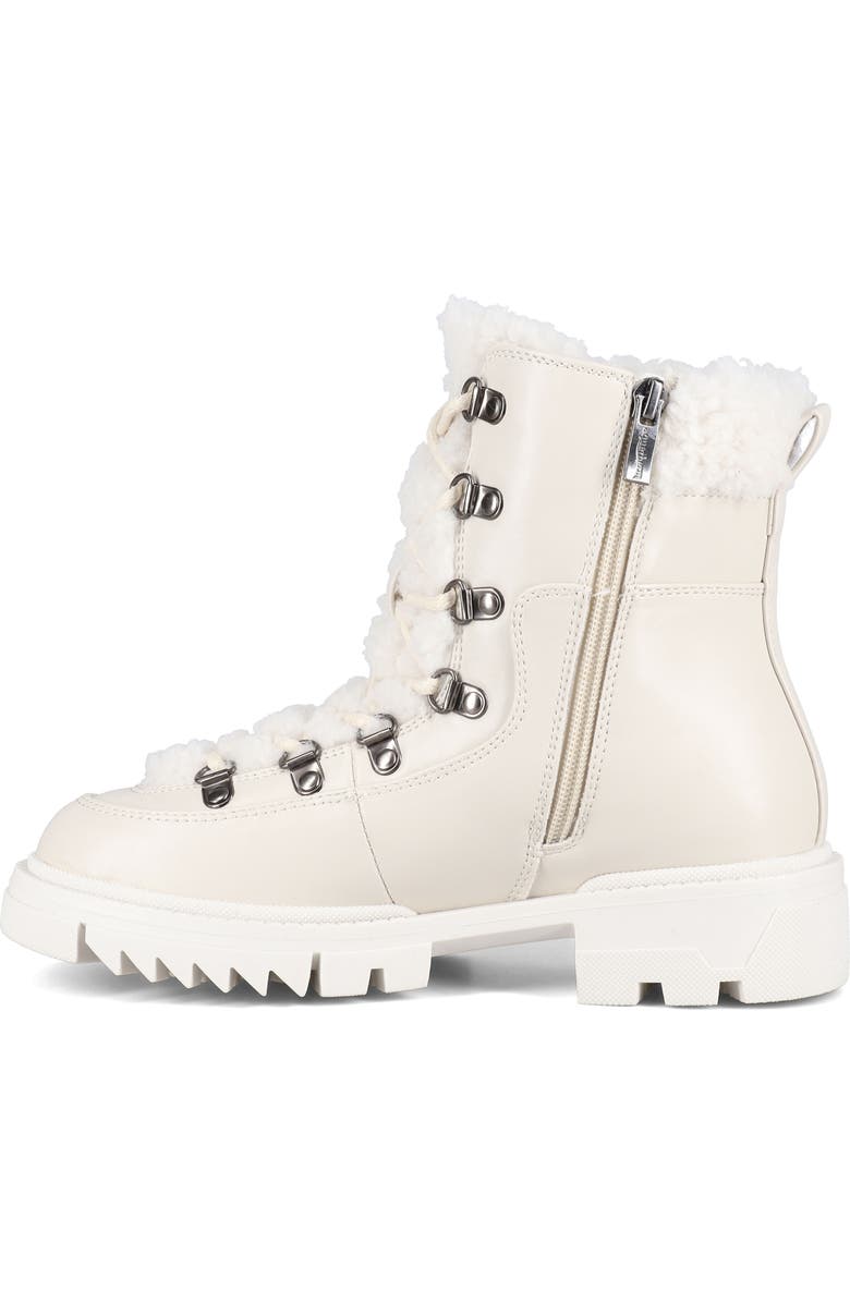 AQUATHERM BY SANTANA CANADA Nessa Faux Fur Lug Sole Boot, Alternate, color, White