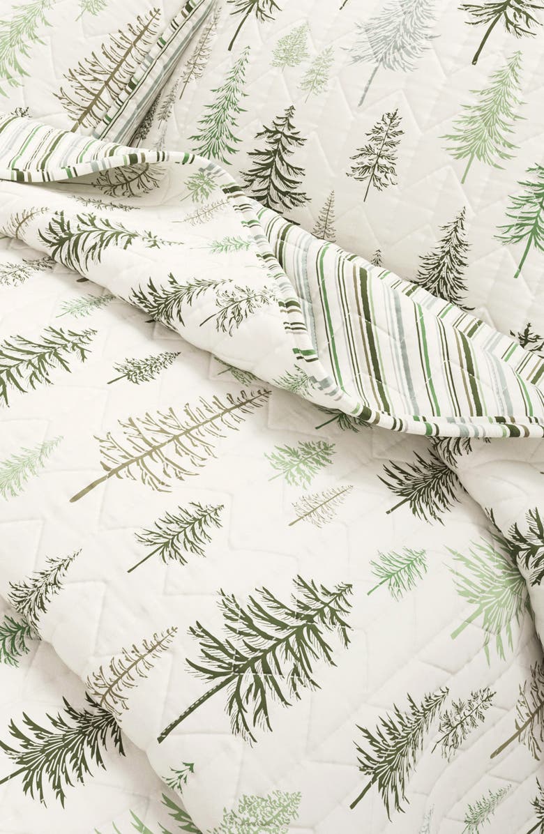 Woven & Weft Forest Tree Quilt Set, Alternate, color, Lodge Trees