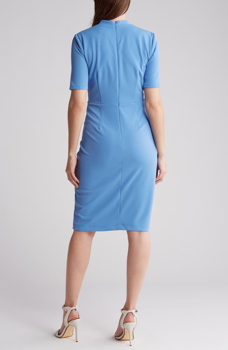 Maggy London Pleated Sheath Dress, Alternate, color,