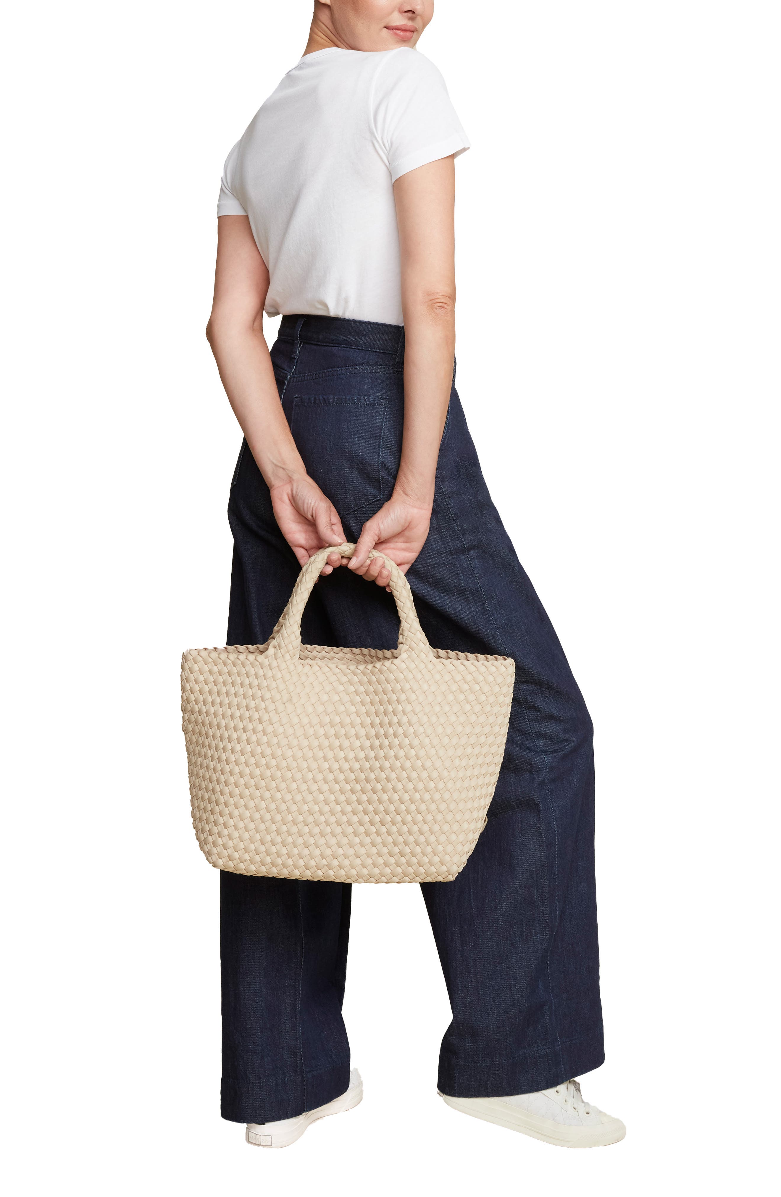 St. Barths Medium Tote (Nordstrom Exclusive), Alternate, color, ECRU