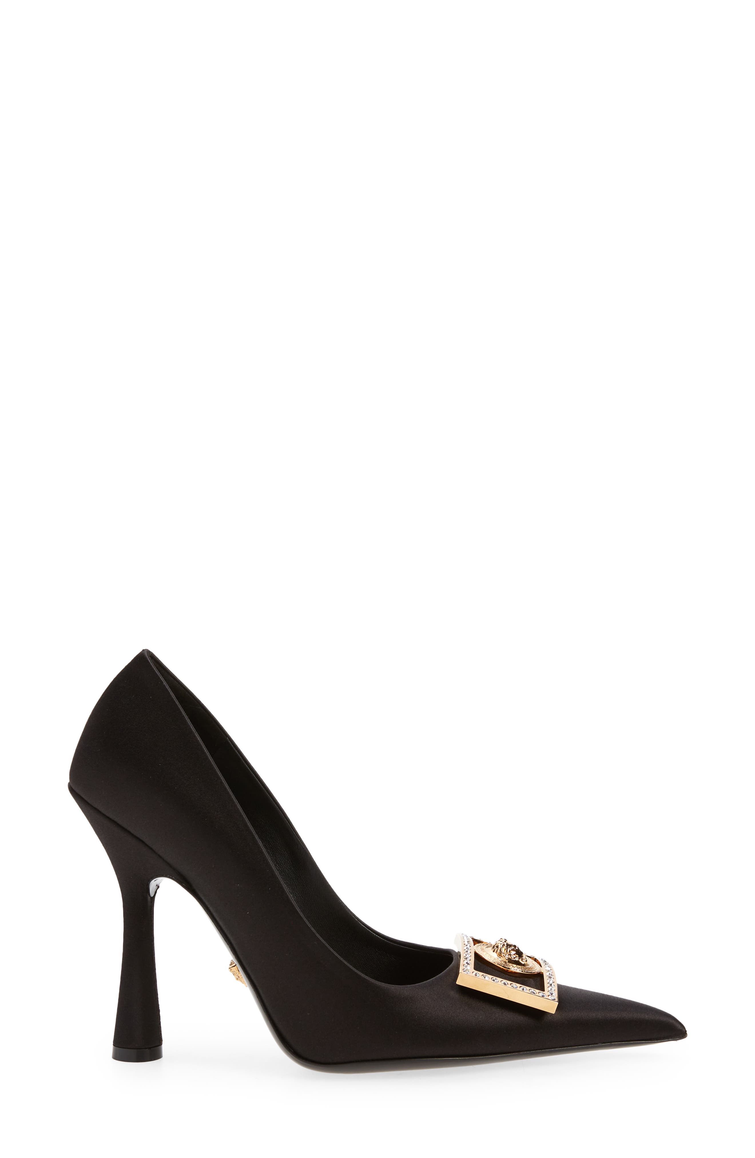 Versace Medusa Frame Pointed Toe Pump, Alternate, color, 