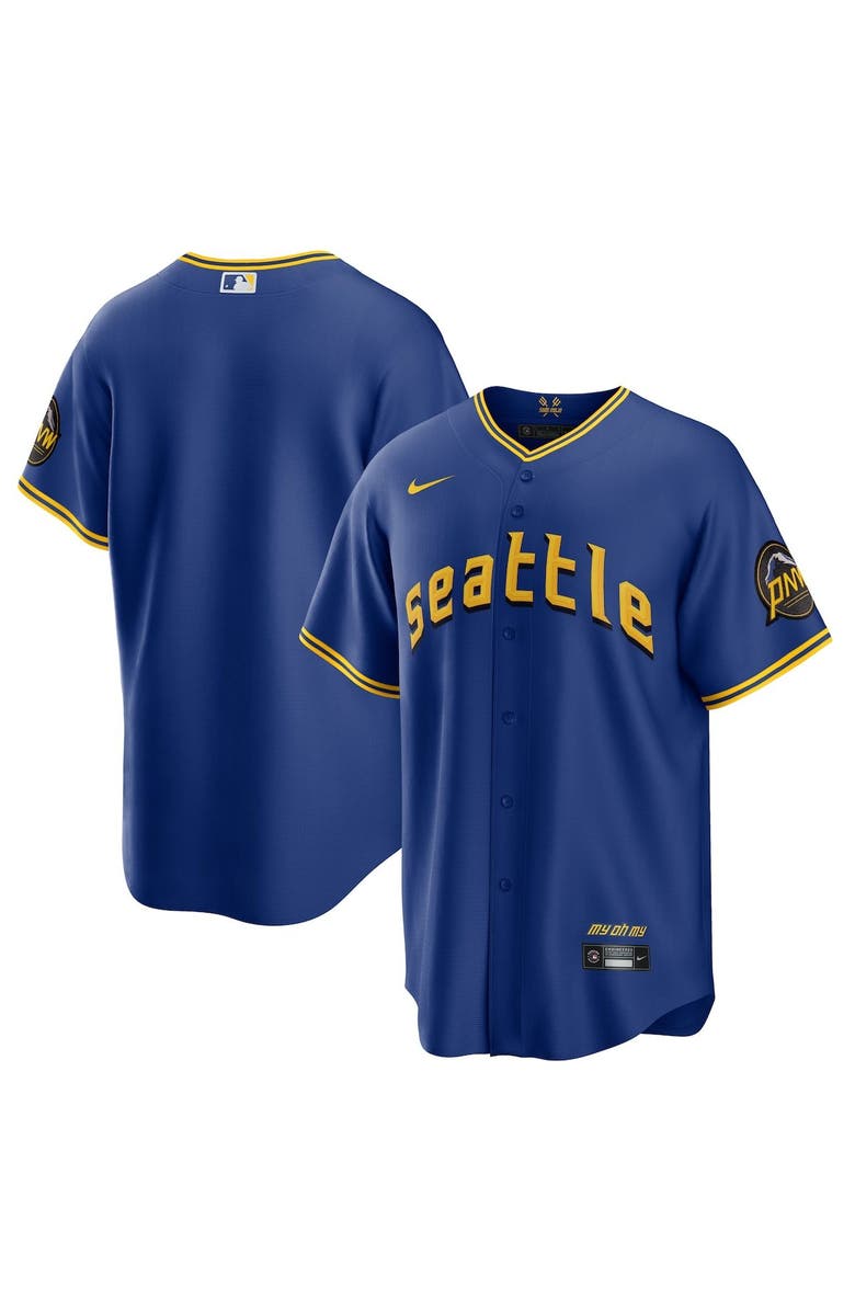 Nike Men's Nike Royal Seattle Mariners 2023 City Connect Replica Jersey, Alternate, color, Royal