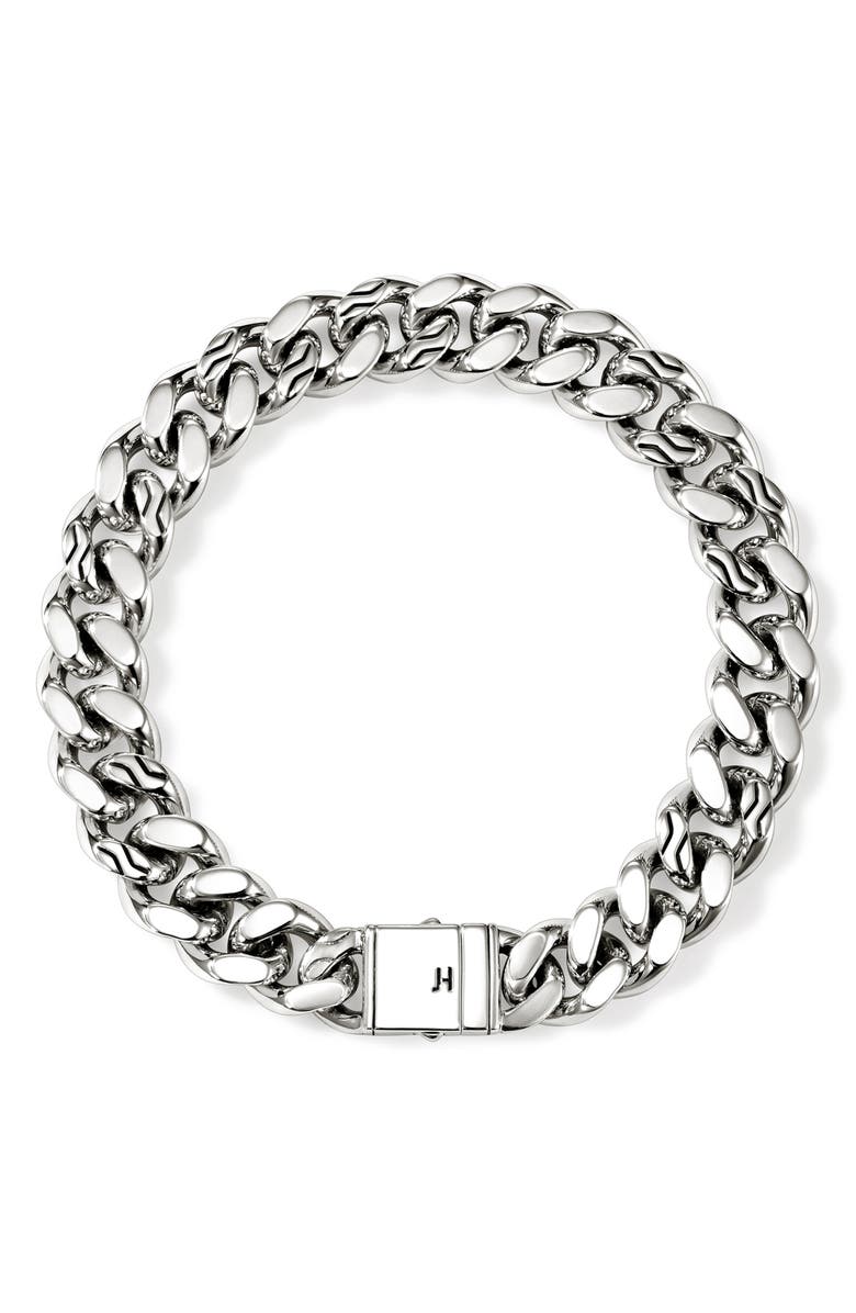 John Hardy Curb Chain Bracelet, Alternate, color, Sterling Silver