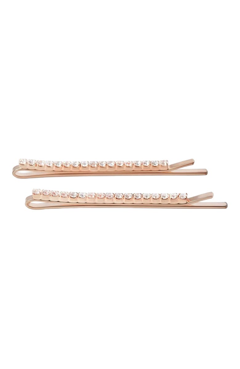 NUME Sparkle Hair Pin Set of 2- Rose Gold, Alternate, color, Rose Gold
