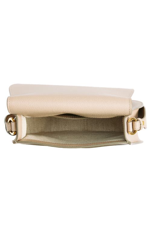 Chloé Large Marcie Leather Crossbody Bag In Boyish Brown