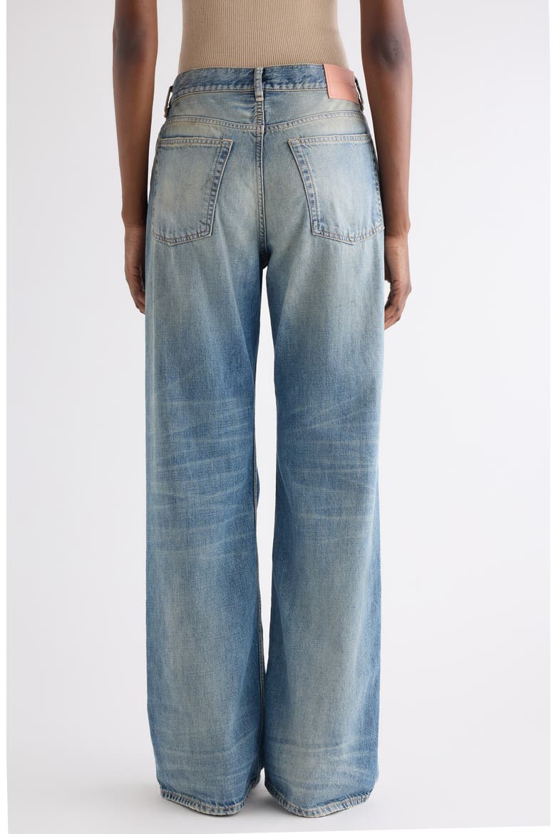 2021 Daybreak Distressed Wige Leg Jeans, Alternate, color, MID BLUE