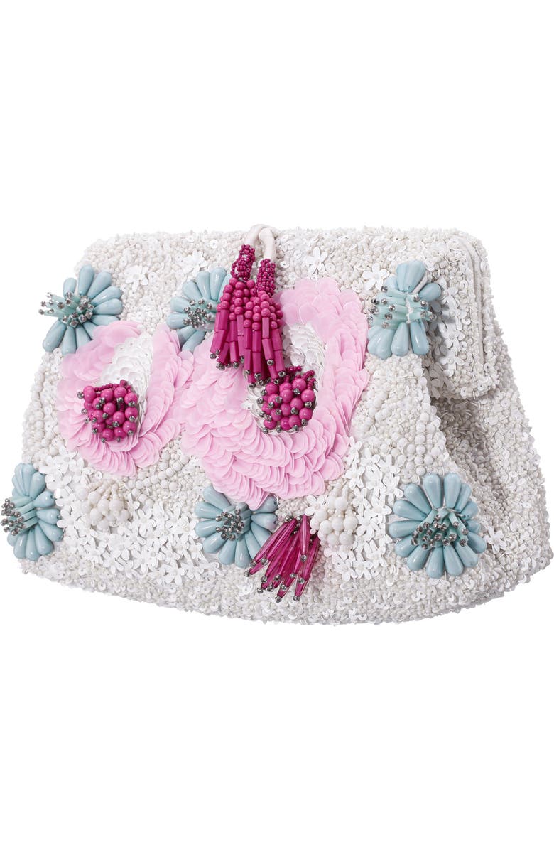 Nina Isla Frame Clutch, Alternate, color,