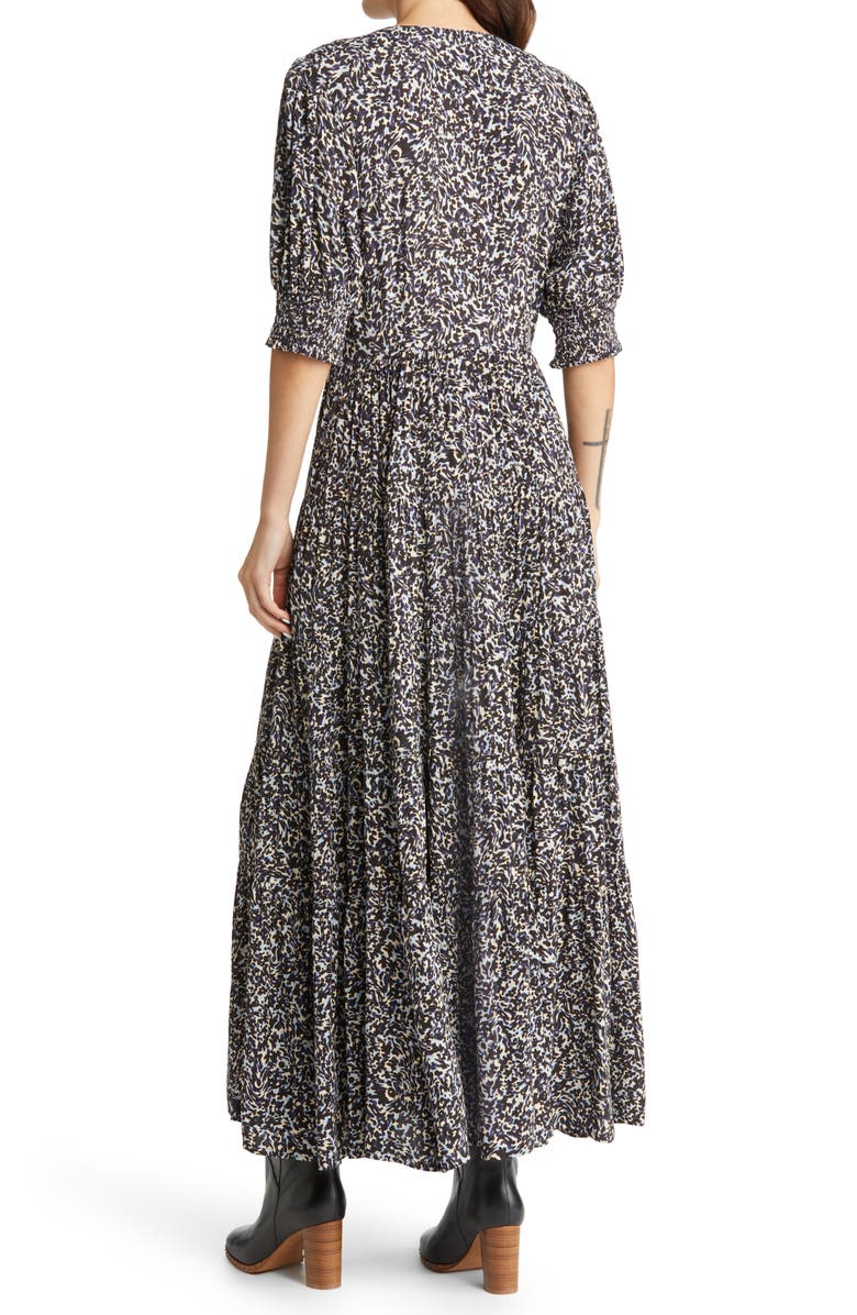 Scotch & Soda Floral Woven Maxi Dress, Alternate, color, 