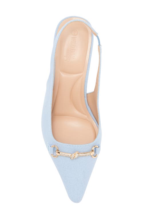 Wild Diva Lounge Aura Bit Slingback Kitten Heel Pump