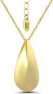 Christian Siriano New York Sculpted Teardrop Pendant Necklace