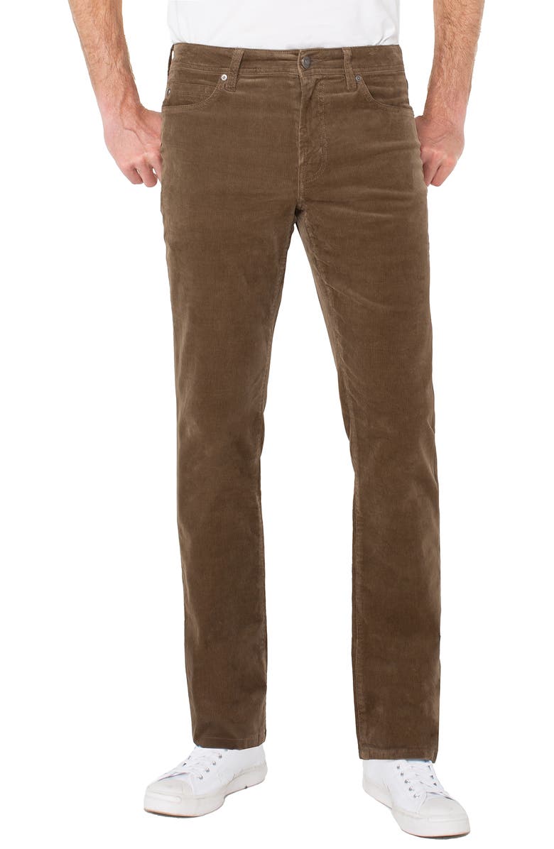 Liverpool Regent Relaxed Straight Leg Corduroy Jeans, Main, color, Tobacco