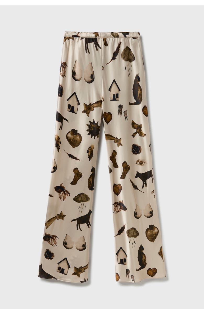 SILK LAUNDRY BIAS CUT PANTS MIRACLES HAZELNUT, Main, color, Miracles Hazelnut