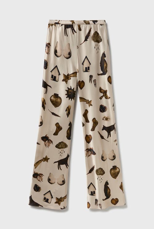 Silk Laundry Bias Cut Pants Miracles Hazelnut