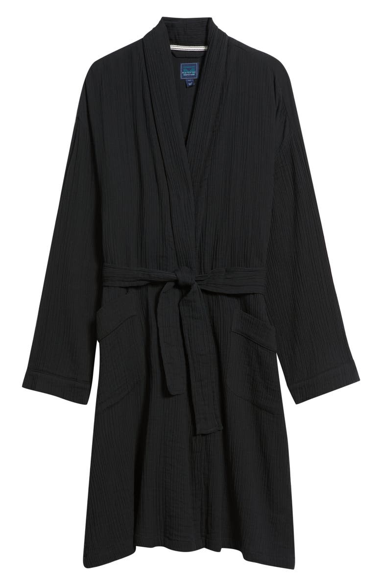 Majestic International Seaside Cotton Crepe Shawl Collar Robe, Main, color, 