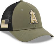 New Era Men's New Era Olive Los Angeles Angels 2026 Armed Forces Day 39THIRTY M-Crown Flex Hat