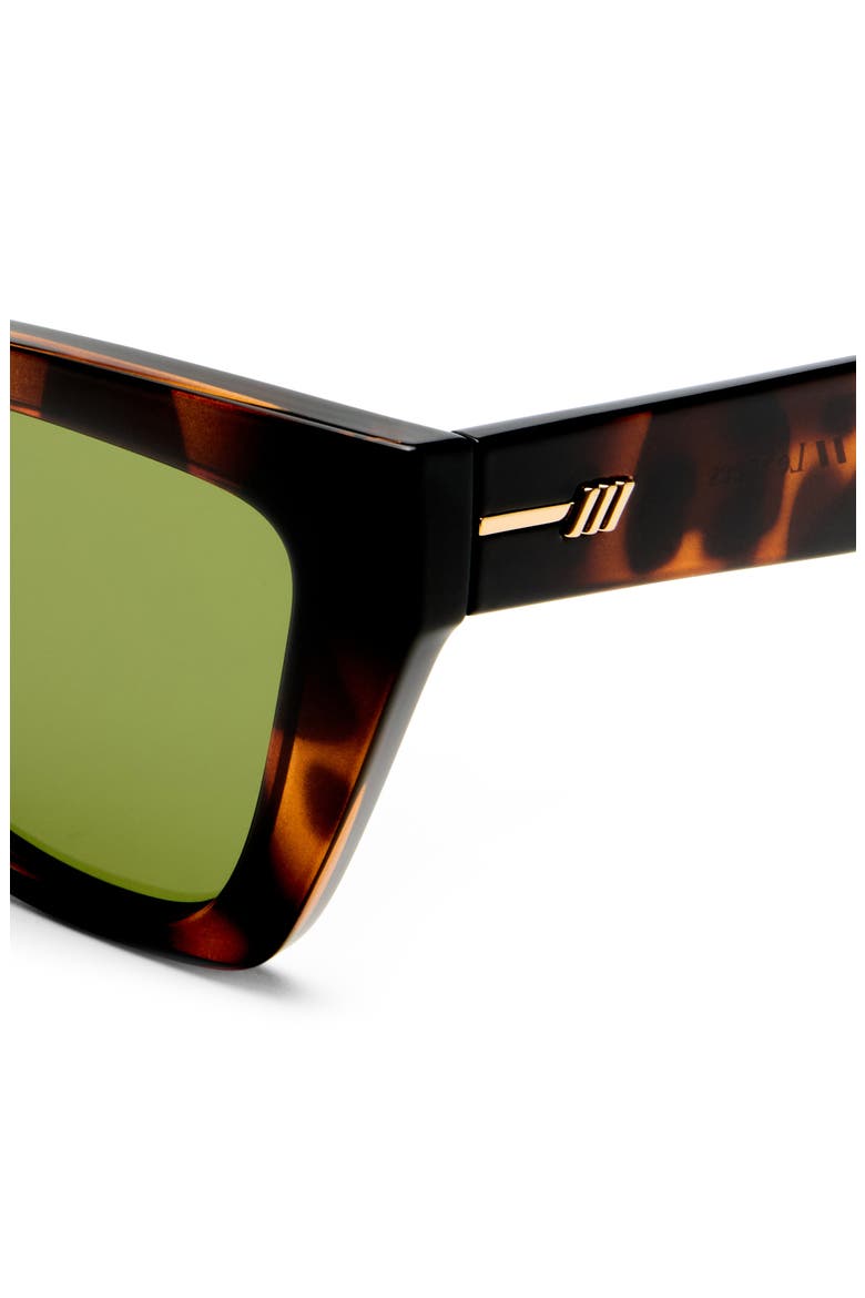 Le Coeur 53mm Cat Eye Sunglasses, Alternate, color, DARK TORT / MOSS MONO