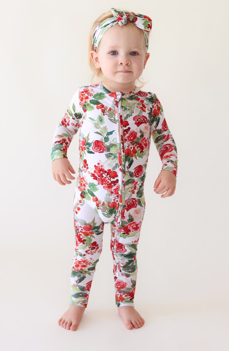 Posh Peanut Beatrix Fitted Convertible One-Piece Pajamas, Alternate, color, 