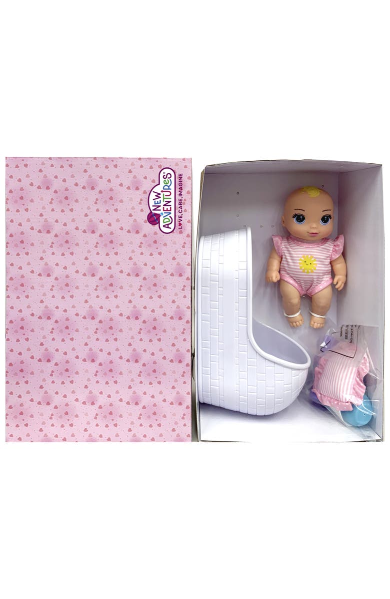 Magic Nursery 8" Baby Doll & Bassinet Gift Set, 2+, Alternate, color, Multicolored