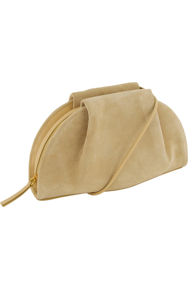 Vince Ava Suede Clutch, Alternate, color, Maiz