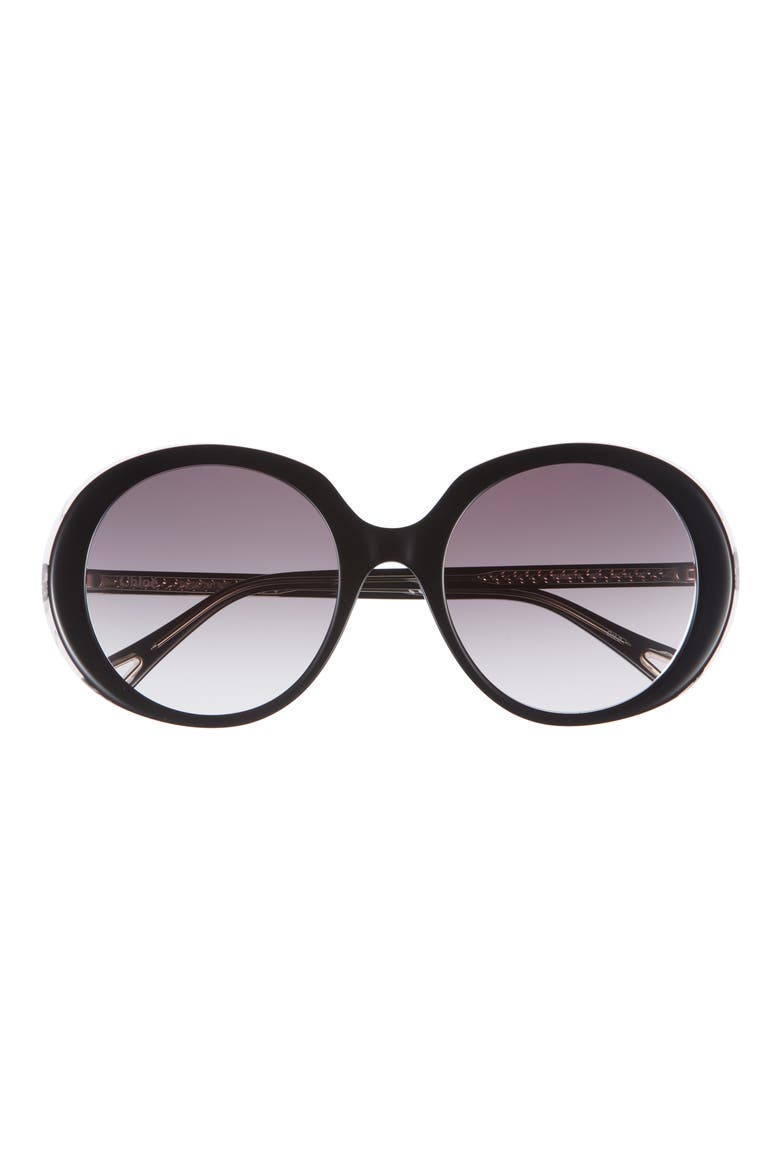 54mm Core Oversize Sunglasses, Main, color, BLACK BLACK GREY