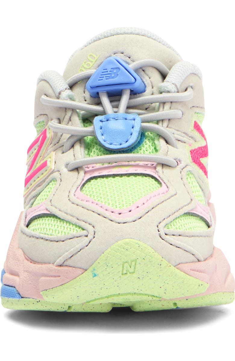 New Balance Kids' 9060 Sneaker, Alternate, color, Grey Matter/ Dragon Berry