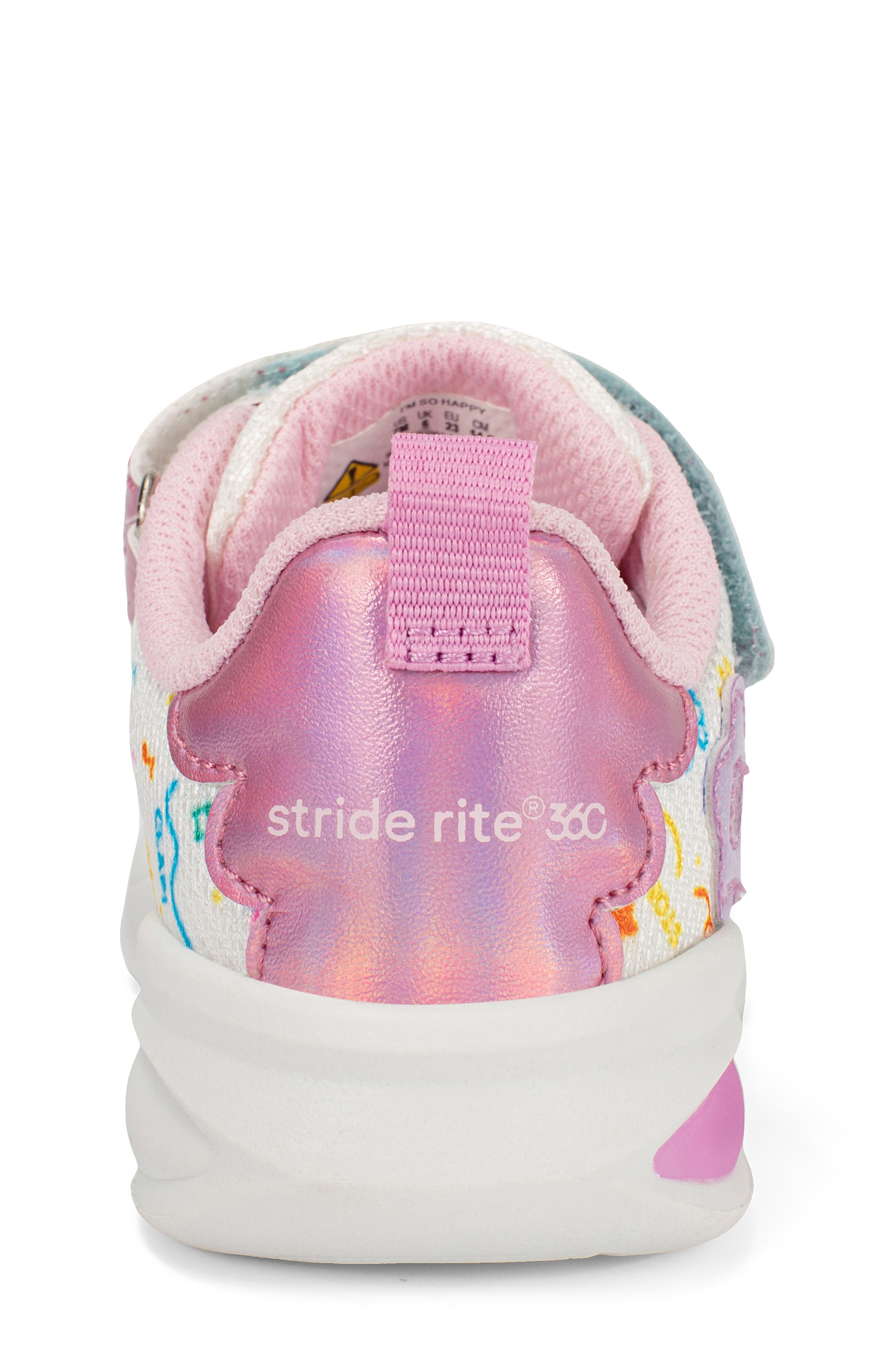 Stride Rite Kids' x Ms. Rachel I'm So Happy Sneaker, Alternate, color, Pink