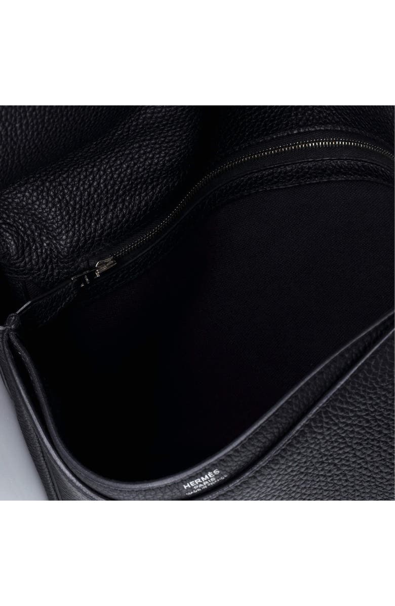 Pre-Owned Hermes Steve Light Junior Messenger Bag Togo, Alternate, color, Bleu Indigo