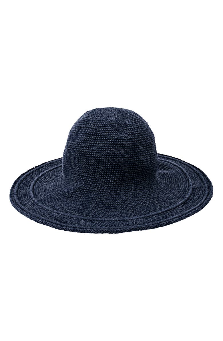 San Diego Hat Crochet Sun Hat, Main, color, Navy