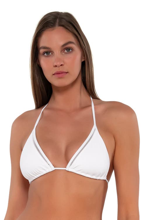 Sunsets Laney Triangle In White Lily