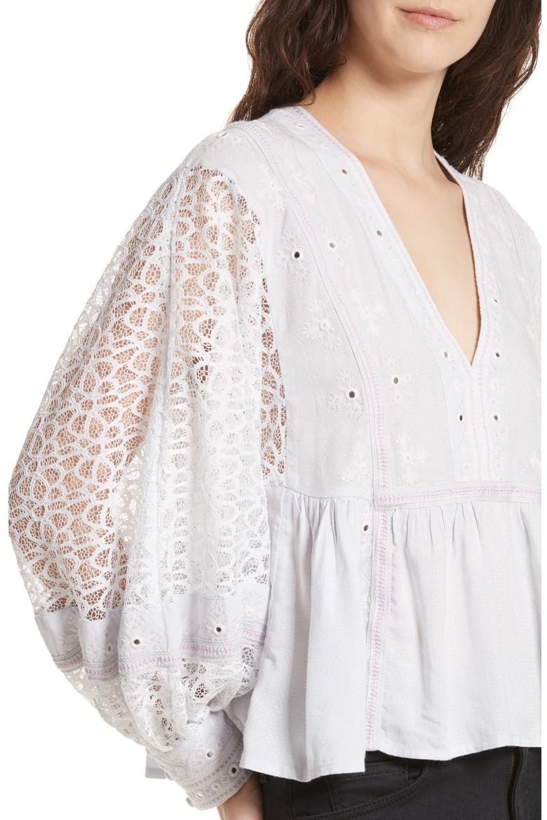 Boogie All Night Blouse, Alternate, color, BLUE