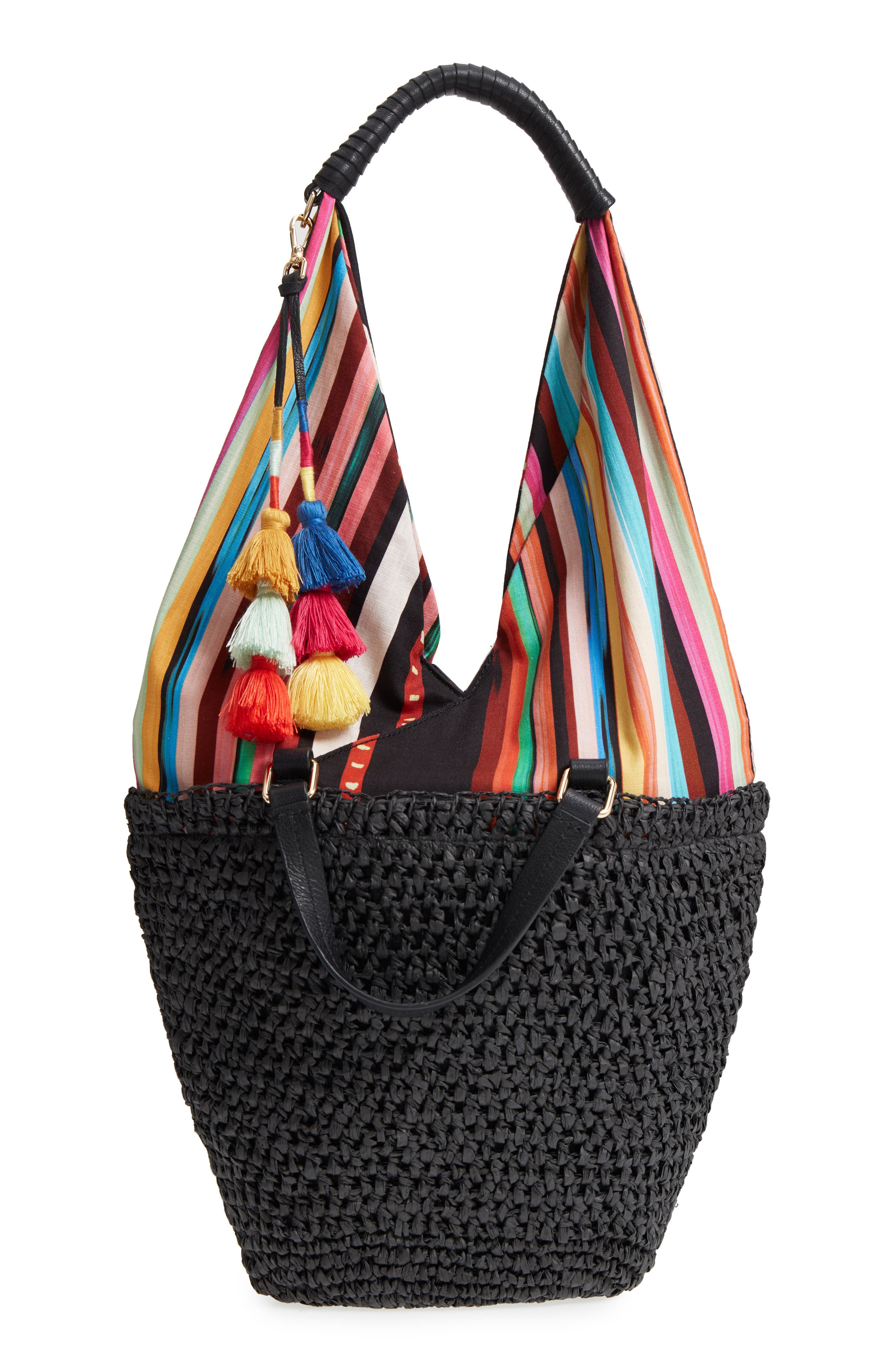 Vince Camuto Hedda Convertible Straw Tote, Main, color, 