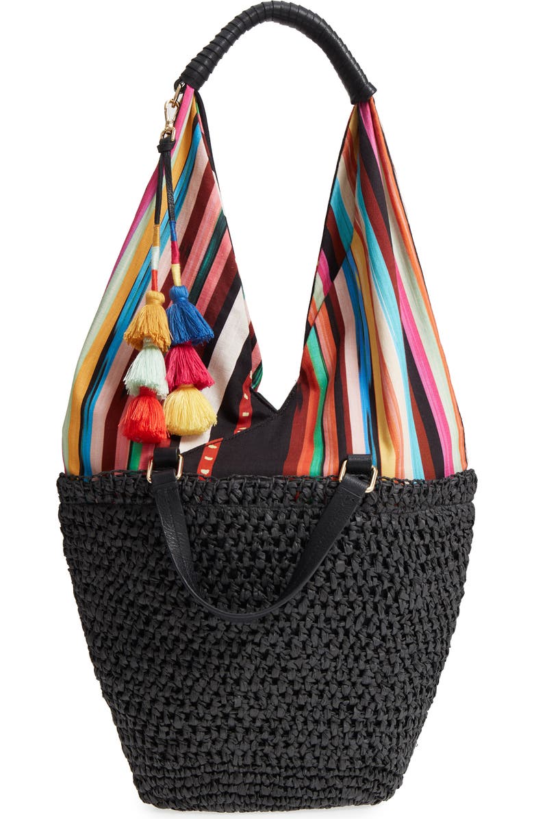 Vince Camuto Hedda Convertible Straw Tote, Main, color,