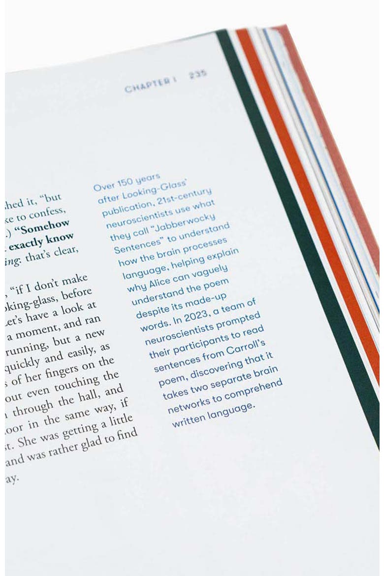 Alice in Wonderland Art Novel, Alternate, color, White