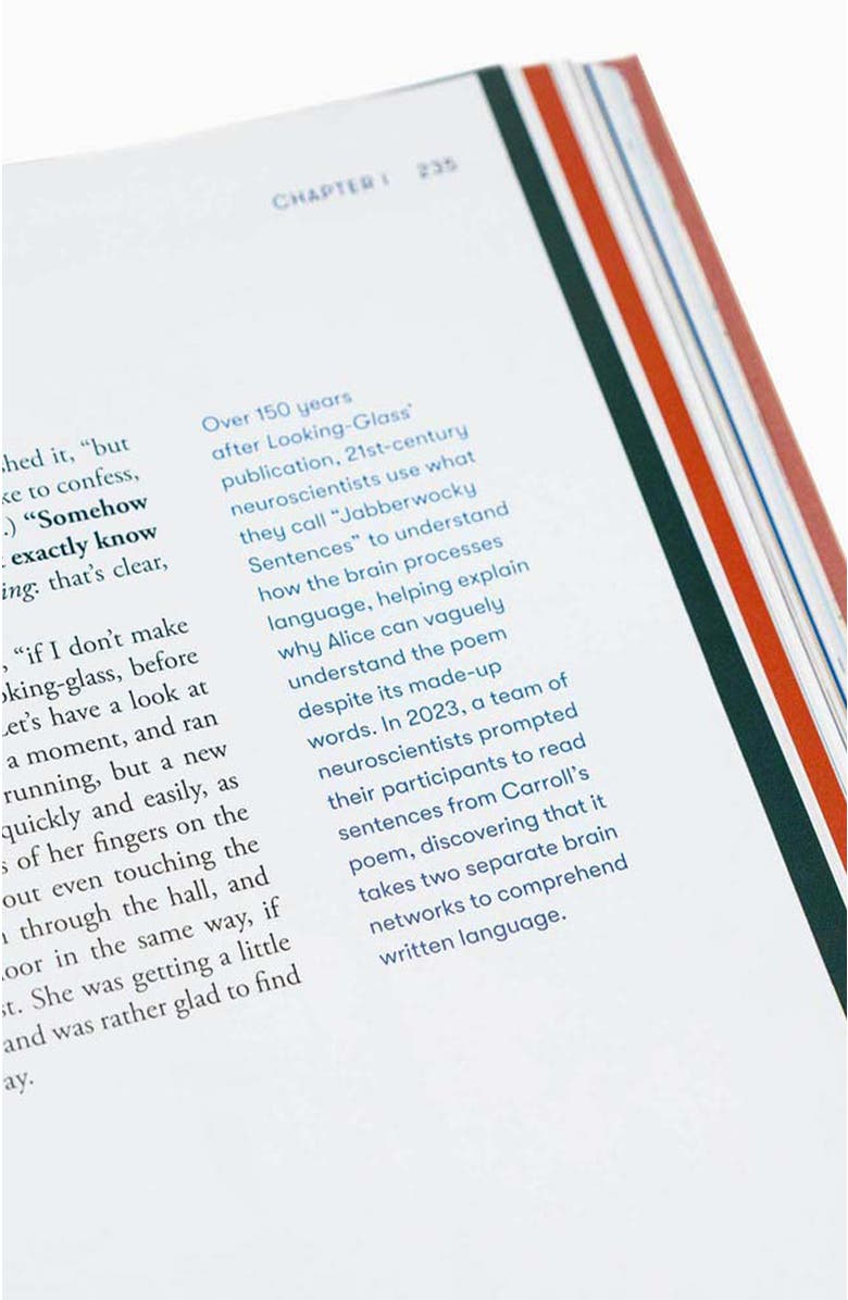 Bond & Grace Alice in Wonderland Art Novel, Alternate, color, White