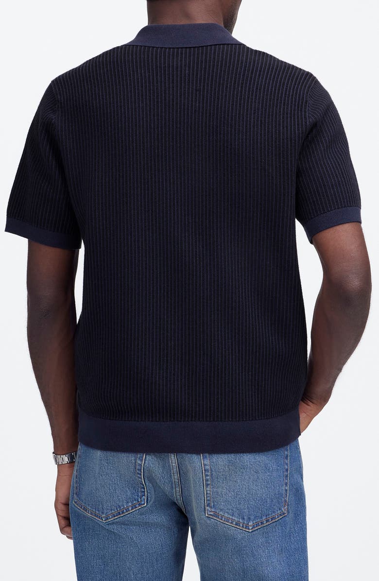 Madewell Tuck Stitch Short Sleeve Button-Up Shirt, Alternate, color, 