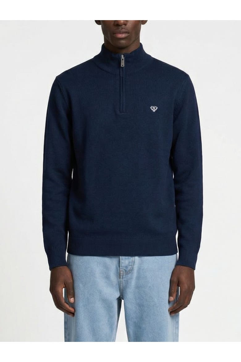 Huxley Quarter Zip Sweater, Main, color, Navy