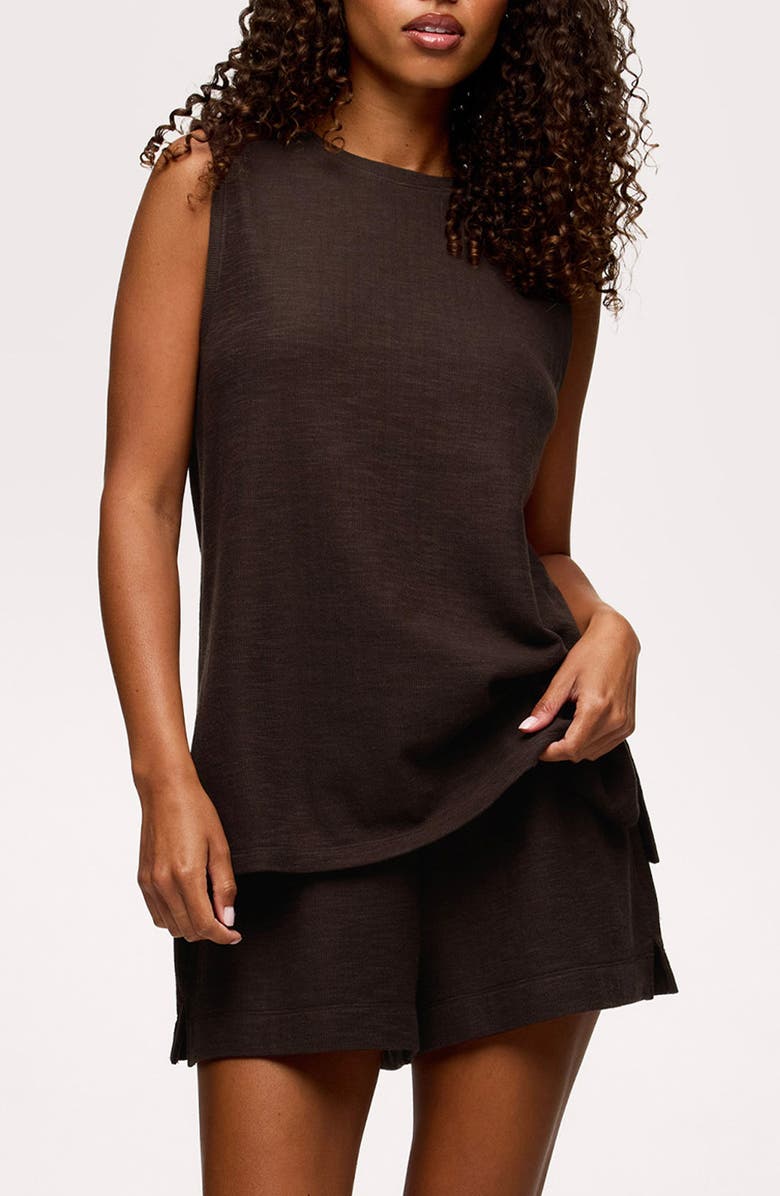 nuuds Resort Tank & Shorts Set, Main, color, Espresso