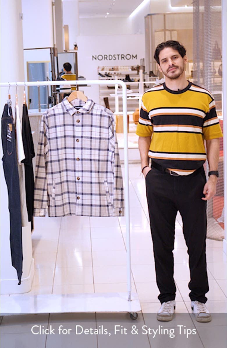 Vennel Texture Tartan Overshirt, sales video thumbnail