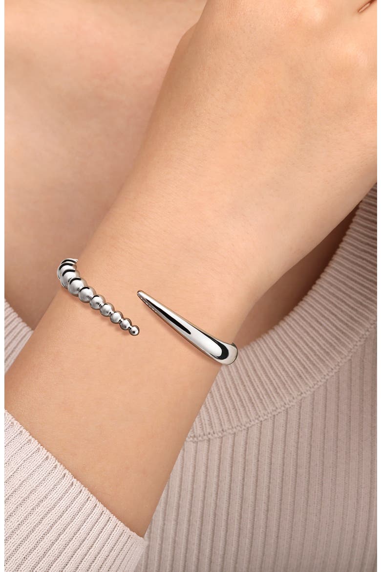Bujukan Sterling Silver Bypass Cuff Bracele, Main, color, STERLING SILVER