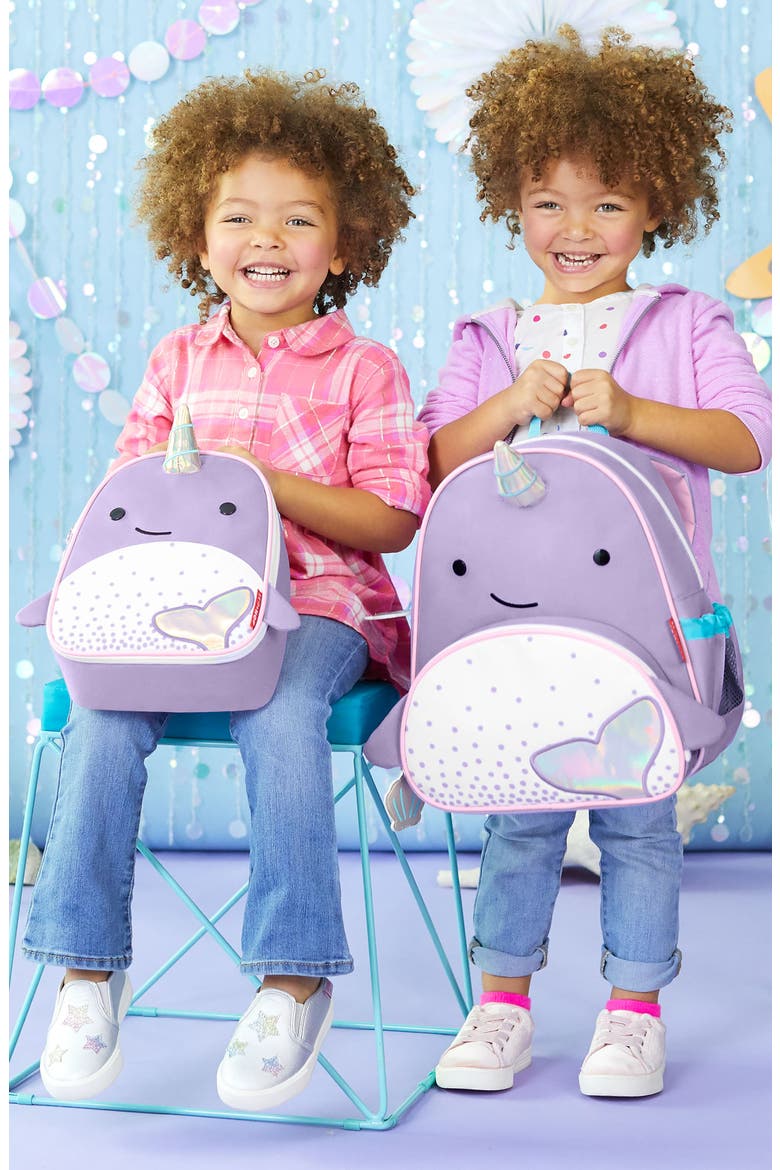 Zoo Lunchie - Narwhal Insulated Lunch Bag, Alternate, color, LAVENDER