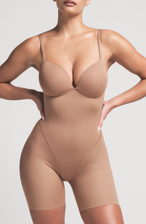 Ultimate Body Push-Up Enhancing Padded Midthigh Bodysuit (Regular & Plus)
