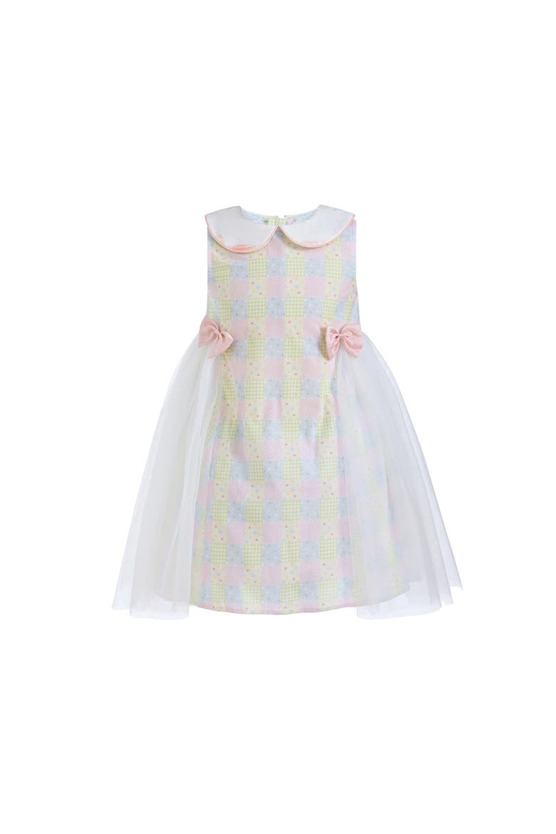 Spring Gingham Tulle Dress, Alternate, color, Yellow