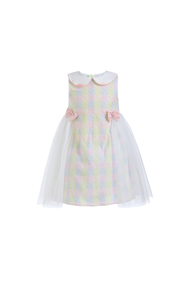 Mimi Tutu Spring Gingham Tulle Dress, Alternate, color, Yellow