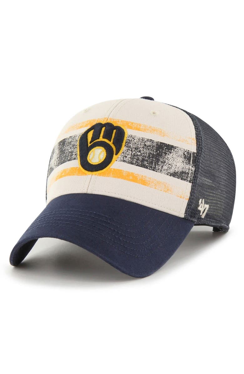 47 Men's '47 Navy Milwaukee Brewers Breakout MVP Trucker