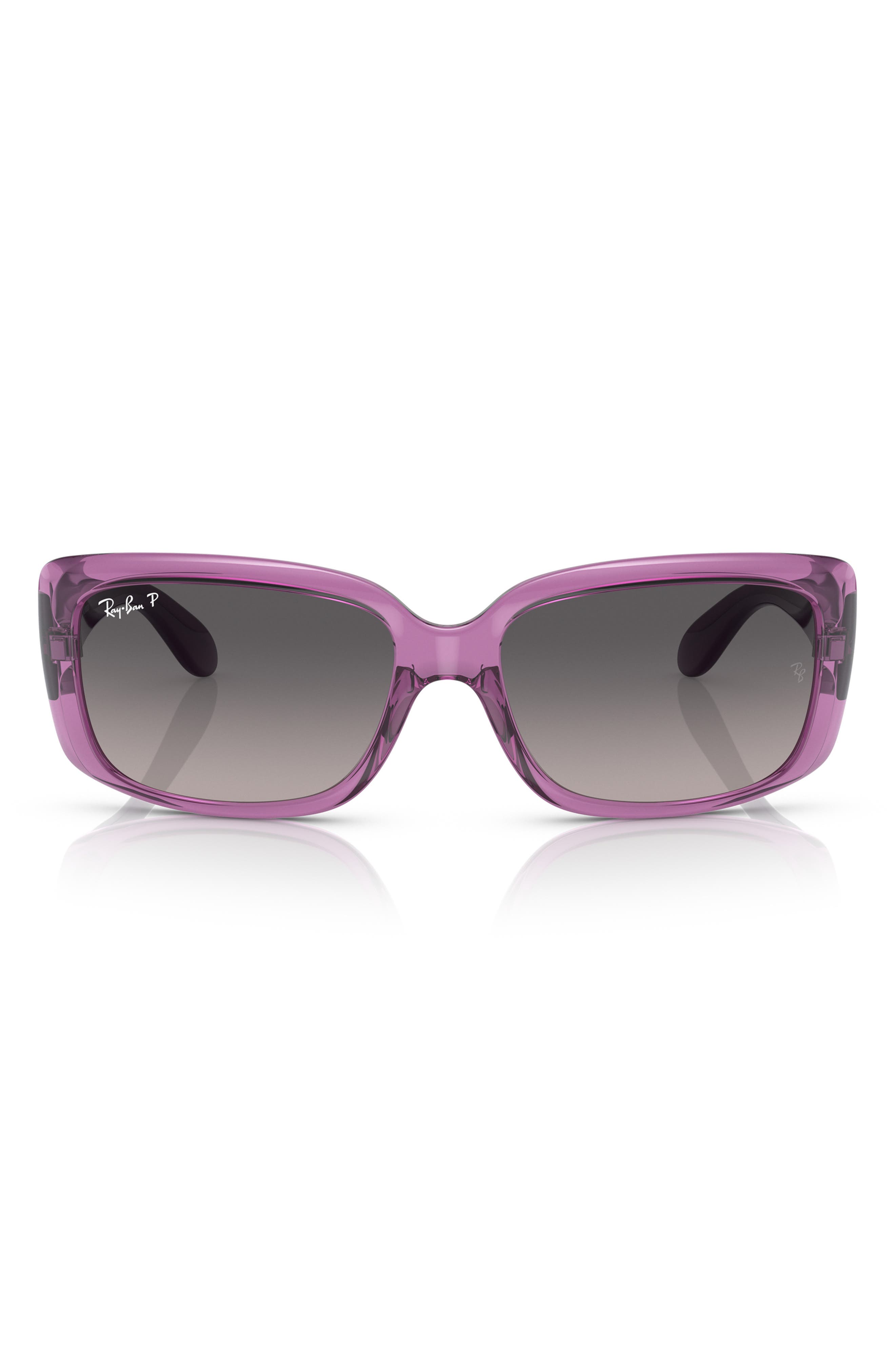55mm Gradient Polarized Pillow Sunglasses